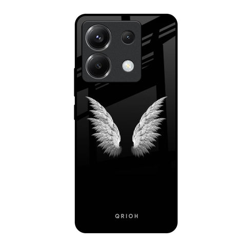 White Angel Wings Poco X6 5G Glass Back Cover Online