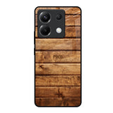 Wooden Planks Poco X6 5G Glass Back Cover Online