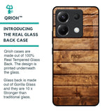 Wooden Planks Glass Case for Poco X6 5G