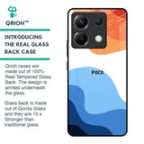 Wavy Color Pattern Glass Case for Poco X6 5G