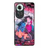 Radha Krishna Art Oppo Reno11 5G Glass Back Cover Online