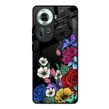 Rose Flower Bunch Art Oppo Reno11 5G Glass Back Cover Online