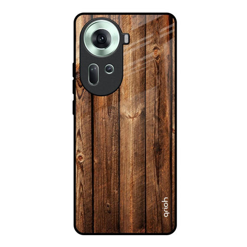 Timber Printed Oppo Reno11 5G Glass Back Cover Online