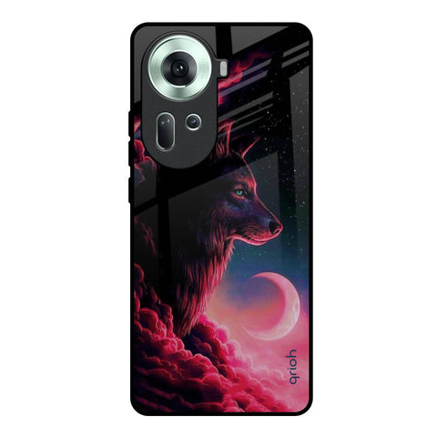 Moon Wolf Oppo Reno11 5G Glass Back Cover Online