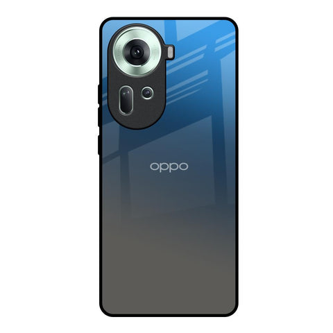 Blue Grey Ombre Oppo Reno11 5G Glass Back Cover Online