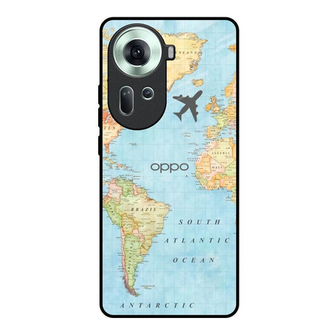 Fly Around The World Oppo Reno11 5G Glass Back Cover Online