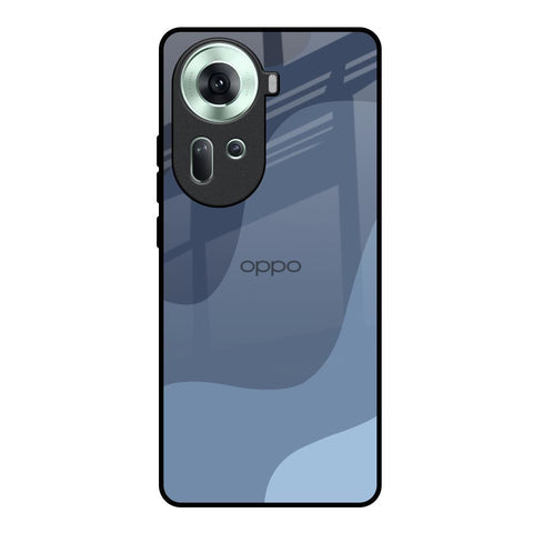 Navy Blue Ombre Oppo Reno11 5G Glass Back Cover Online