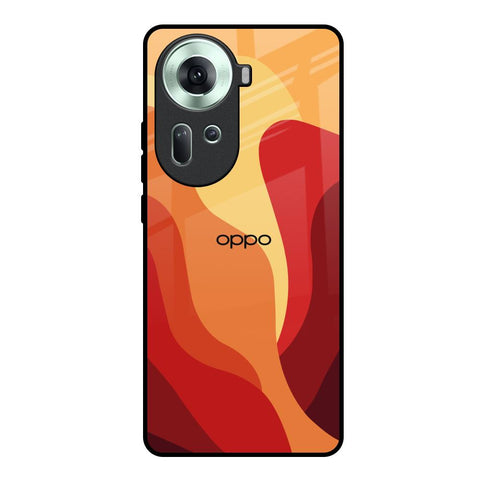 Magma Color Pattern Oppo Reno11 5G Glass Back Cover Online