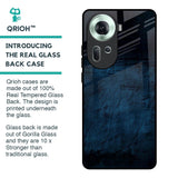 Dark Blue Grunge Glass Case for Oppo Reno11 5G