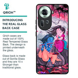 Radha Krishna Art Glass Case for Oppo Reno11 5G