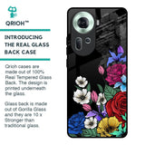 Rose Flower Bunch Art Glass Case for Oppo Reno11 5G