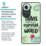 Travel Stamps Glass Case for Oppo Reno11 5G