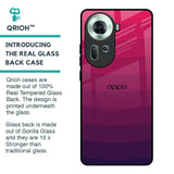 Wavy Pink Pattern Glass Case for Oppo Reno11 5G