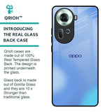 Vibrant Blue Texture Glass Case for Oppo Reno11 5G