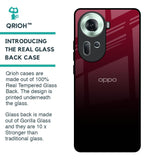 Wine Red Glass Case For Oppo Reno11 5G