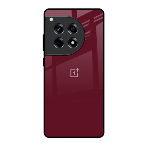 Classic Burgundy OnePlus 12R 5G Glass Back Cover Online