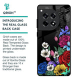 Rose Flower Bunch Art Glass Case for OnePlus 12R 5G