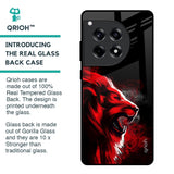 Red Angry Lion Glass Case for OnePlus 12R 5G