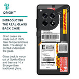 Cool Barcode Label Glass Case For OnePlus 12R 5G