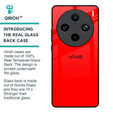 Blood Red Glass Case for Vivo X100 Pro 5G