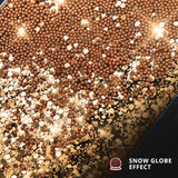 Heavenly Stars Gold Snow Globe Glitter case for iPhone