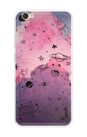 Space Doodles Art Vivo V5s Back Cover