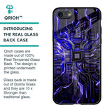 Techno Color Pattern Glass Case For iPhone 8