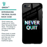 Never Quit Glass Case For iPhone 8