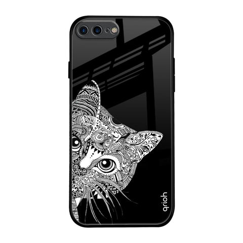 Kitten Mandala iPhone 8 Plus Glass Back Cover Online