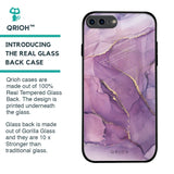 Purple Gold Marble Glass Case for iPhone 8 Plus