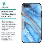 Vibrant Blue Marble Glass Case for iPhone 8 Plus