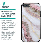 Pink & Gold Gllitter Marble Glass Case for iPhone 8 Plus