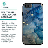 Blue Cool Marble Glass Case for iPhone 8 Plus