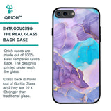 Alcohol ink Marble Glass Case for iPhone 8 Plus