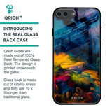 Multicolor Oil Painting Glass Case for iPhone 8 Plus