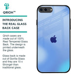 Vibrant Blue Texture Glass Case for iPhone 8 Plus