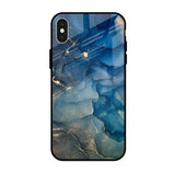 Blue Cool Marble iPhone X Glass Back Cover Online