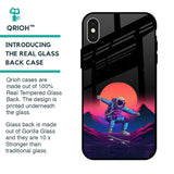 Retro Astronaut Glass Case for iPhone X