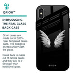 White Angel Wings Glass Case for iPhone X