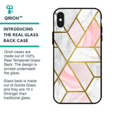 Geometrical Marble Glass Case for iPhone X