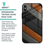 Tri Color Wood Glass Case for iPhone X