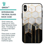 Tricolor Pattern Glass Case for iPhone X