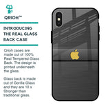 Grey Metallic Glass Case For iPhone X