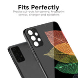 Colorful Leaves Glass Case for Vivo V25 Pro