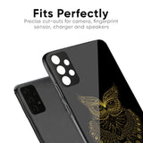 Golden Owl Glass Case for Redmi Note 12