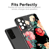 Floral Bunch Glass Case For Redmi 12C