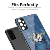 Kitty In Pocket Glass Case For OPPO F21 Pro