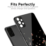 Floating Floral Print Glass Case for Redmi A1 Plus