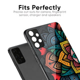 Retro Gorgeous Flower Glass Case for Redmi 11 Prime 5G