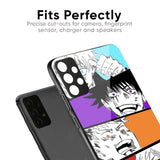 Anime Sketch Glass Case for Redmi 12C